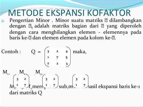 Cara Menghitung Matriks 4x4 Lembar Edu