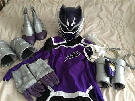 POWER RANGERS JUNGLE FURY WOLF RANGER COSTUME ANIKI GEKIWOLF USED ...