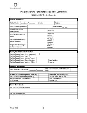 Fillable Online Chfs Ky Initial Reporting Form For Suspected Or