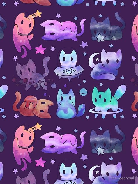 Space Cats T Shirt By Theoceanowl Redbubble Space Cat Cute