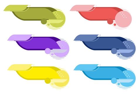 Premium Vector Collection Of Speech Bubble Banners Geometric Shapes