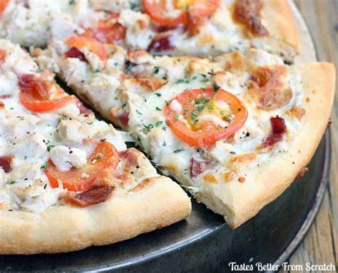 Garlic Ranch Chicken Pizza From Tastes Better From Scratch