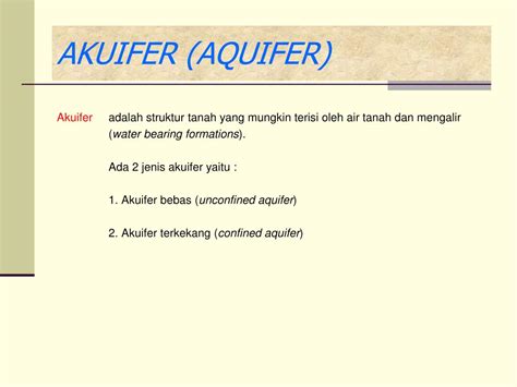 Ppt Rekayasa Air Tanah Powerpoint Presentation Free Download Id