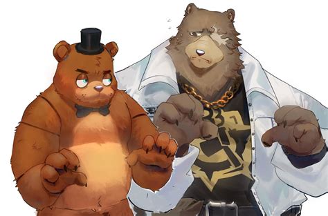 Ben Bigger And Freddy Fazbear Zenless Zone Zero And 1 More Drawn By