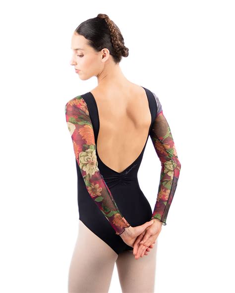 Ballet Rosa Valentina Low Pinch Back Long Sleeve Leotard Womens Fl