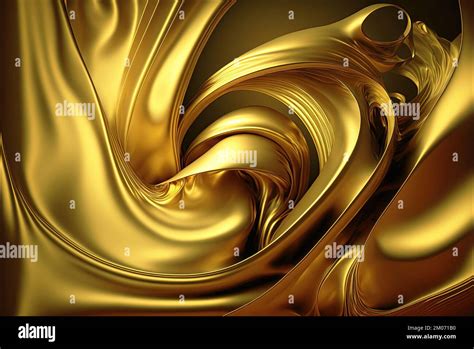 metallic gold texture background and material template. Close-up of golden metal for texture. 3D ...