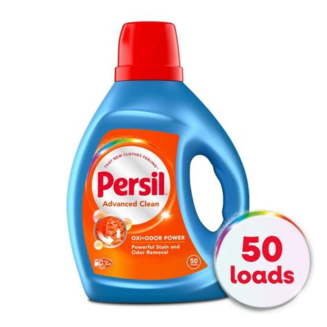 Persil Advanced Clean Oxi Odor Power Liquid Laundry Detergent 100 Fluid Ounces 50 Loads