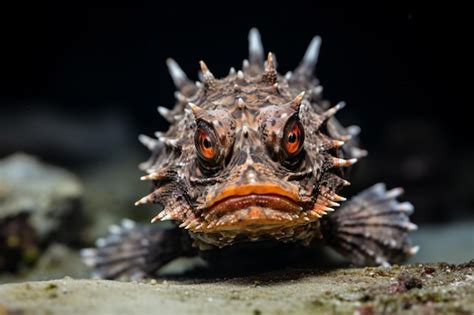 Premium Ai Image A Close Up Of A Fish With Spikes On Its Head