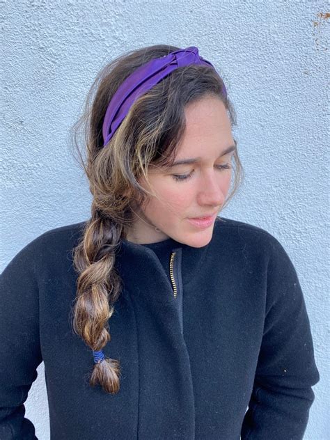 Satin Solid Knotted Headbands Headbands For Women Knotted Etsy