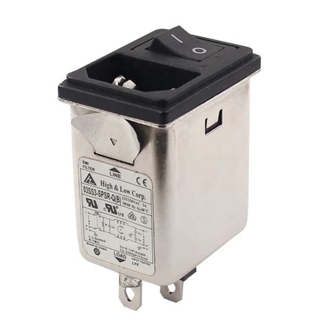 Power Entry Module Emi Filter Iec 320 C14 Socket With Dpst Rocker Switch Buy Power Entry