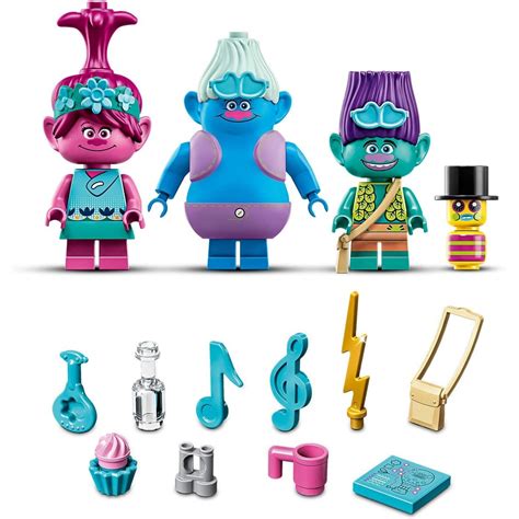 LEGO Trolls World Tour Poppy Hot Air Balloon Adventure Playset With Poppy Branch Biggie And Mr