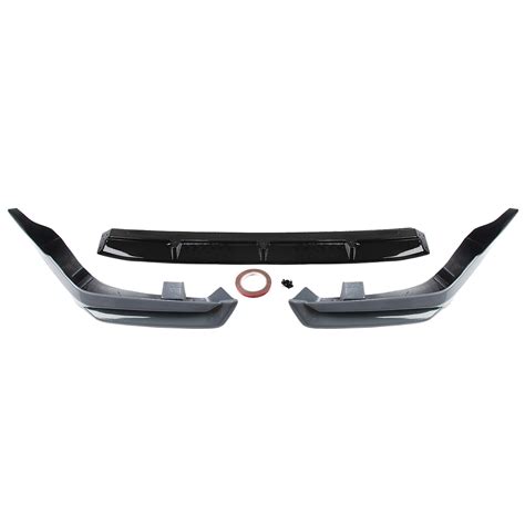 X Car Front Bumper Spoiler Lip Kit Black Gray For Honda Civic