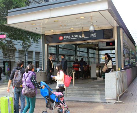 East Tsim Sha Tsui Mtr Station Editorial Photo Image Of Handrails