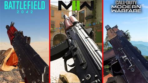 Modern Warfare 2 Vs Battlefield 2042 Vs MW 2019 Weapons Comparison