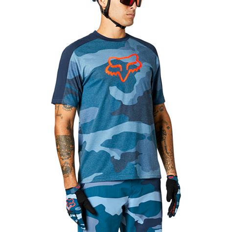 Fox Ranger DriRelease Jersey 2021 Refuel Blue Camo Ivanhoe Cycles