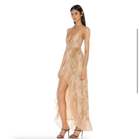 Revolve Privacy Please Esperanza Nude Lace Ruffle Depop