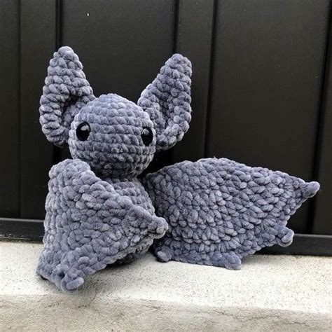 Digital Pdf Crochet Pattern Spooky Kawaii Halloween Bat Amigurumi