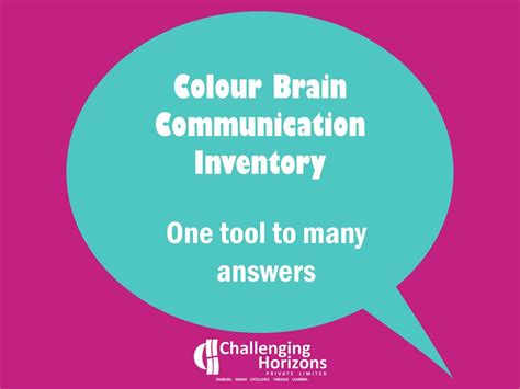 Ppt Colour Brain Communication Inventory Cbci Tool Powerpoint