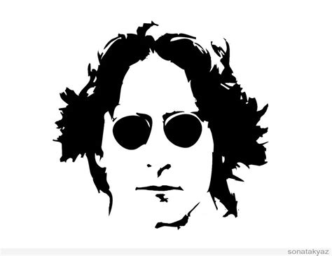 John Lennon Stencil by sonatakyaz on DeviantArt