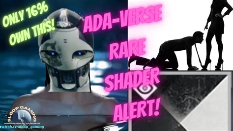 Rare Shader Alert Ada Eververse Fashion Flex Don T Miss Out Youtube