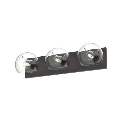 Xaviero Glass Vanity Light 3 Light Clear