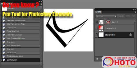 Pen Tool for Photoshop Elements it's make path | Philippines Photo Editor