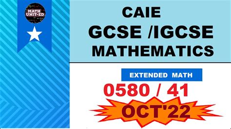 Solution Of Caie Igcse Gcse O Level Winter 2022 Extended Math 058041on22 Timestamps