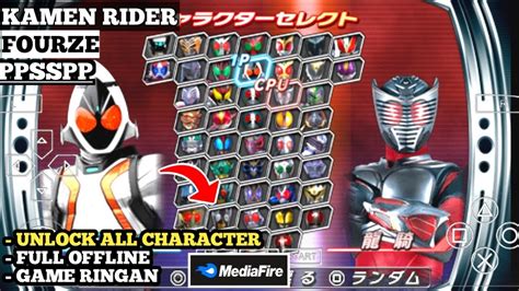 Cara Pasang Game KAMEN RIDER CLIMAX HEROES FOURZE PPSSPP Ukuran Kecil