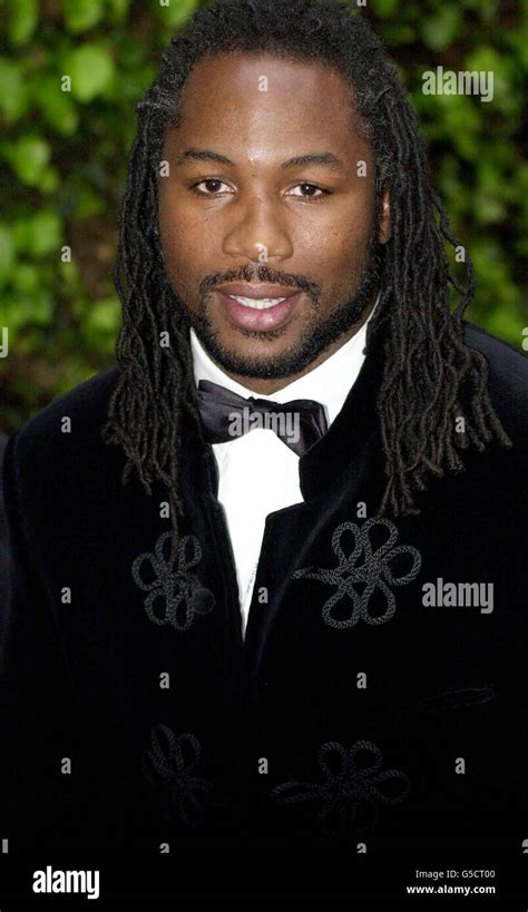 British Heavyweight boxer Lennox Lewis at the World Music Awards in ...