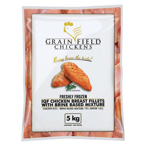 Grainfield Chickens Frozen Iqf Chicken Breasts Fillets 5kg Frozen Chicken Frozen Meat