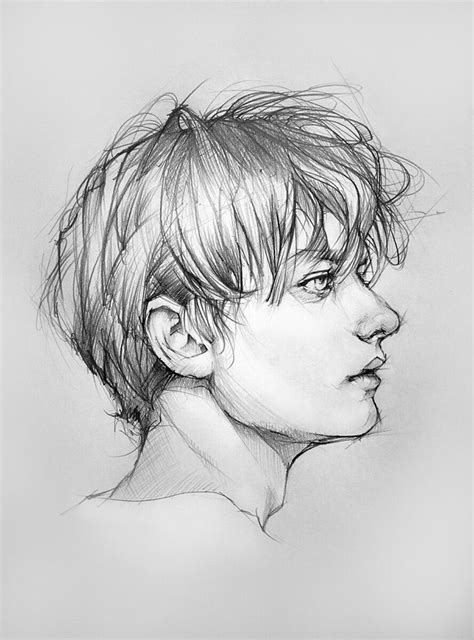 ArtStation - portrait drawing in pencil Toh-Yasu藤保 #010, 藤保 Toh-Yasu ...