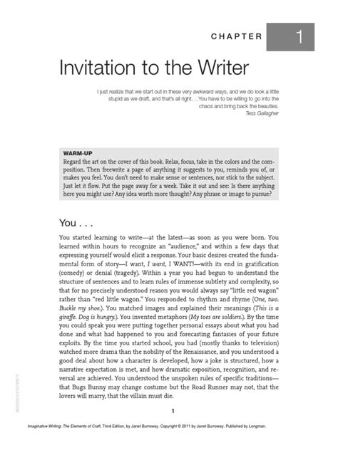 Imaginative Writing Ch1 | Genre | Writers