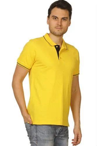 Cotton Plain Mens Polo Half Sleeves T Shirt Size S Xl At Rs 500 Piece