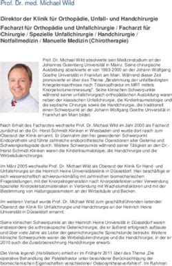 Prof Dr med Michael Wild Direktor der Klinik für Orthopädie