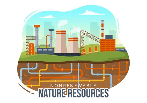 non renouvelable sources de énergie illustration avec nucléaire