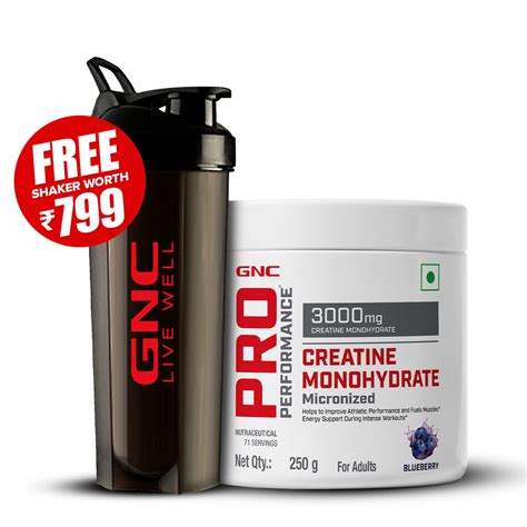 Gnc Pro Performance Creatine Monohydrate 100 Gms Blueberry Gnc India