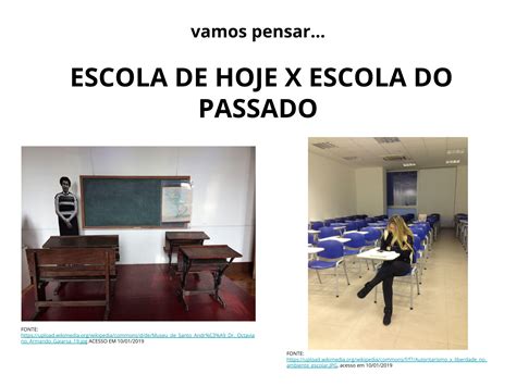 Plano de aula 3º ano Marco histórico Escola