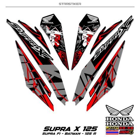 Jual STRIPING SUPRA X 125 R NEW MTF X30 STIKER SUPRA X 125 FI