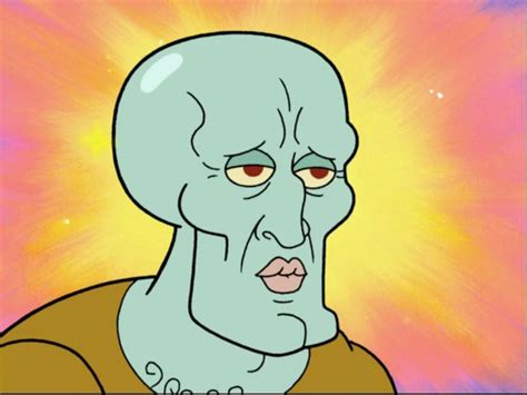 Handsome Squidward Blank Template Imgflip