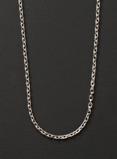 Sterling Silver Chain Necklace For Men 925 Sterling Silver Etsy