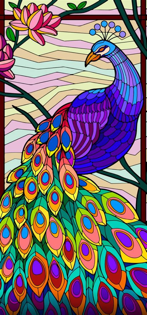 Stained Glass Peacock HD Phone Wallpaper Peakpx