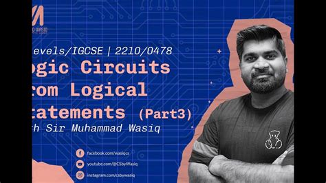 Logic Circuits From Logical Statements Part3 Boolean Logic Paper2 O Level Cs By Sir