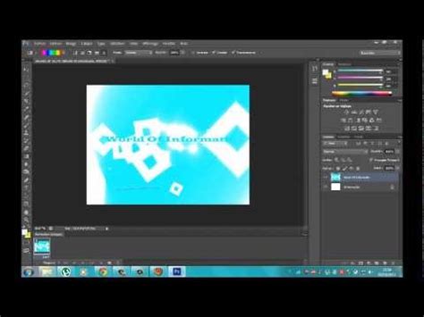 Come Creare Un Immagine Con Photoshop Cs Youtube