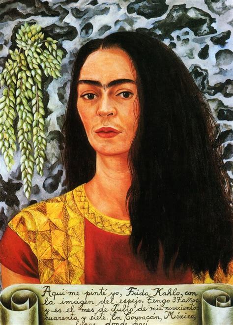 Self Portrait With Braid Autorretrato Con Trenza Frida Kahlo This