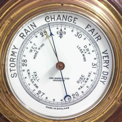 Antiques Atlas John Barker And Co Aneroid Barometer