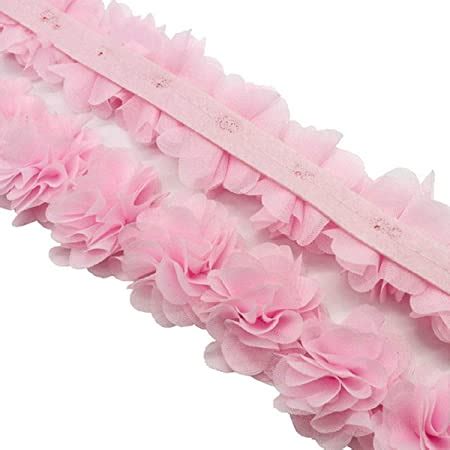 Amazon SimpleSS 3Yards Organza Flower Lace Edge Trim Ribbon