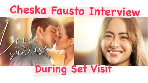 Cheska Fausto Interview During Set Visit Youtube