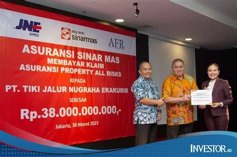 Asuransi Sinar Mas Bayar Klaim Property All Risks Jne Rp M