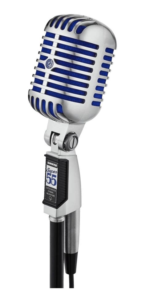 Microfone Dinâmico Shure Super 55 Supercardióide Para Vocal Deluxe