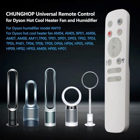 Chunghop Control Remoto Universal Para Ventilador Dyson Hot Cool Control Remoto Para Ventilador